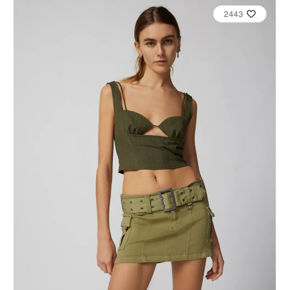 Urban Outfitters Joan Belted Micro Mini Skirt